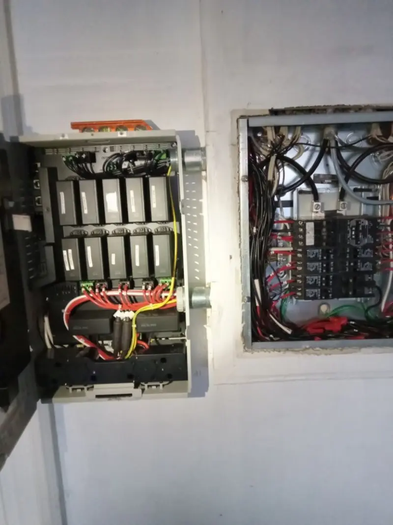 Electrical panel upgrade completed for Security Camera Wiring in Petoskey